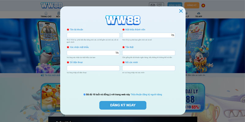 Đăng Ký Ww88 Cực Dễ – Bước Khởi Đầu Cho Mọi Chiến Thắng 3 Truy cập vào trang chủ và chọn “Đăng ký”